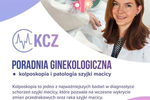 Kobieta w białym fartuchu, porady ginekologiczne.