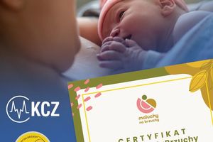 Noworodek z certyfikatem.