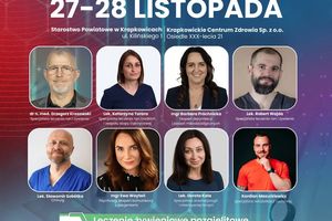 Konferencja medyczna z prelegentami.