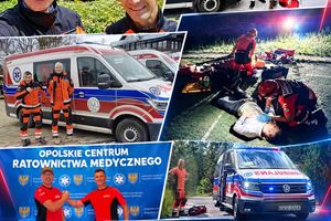 Zespół ratowników w akcji.