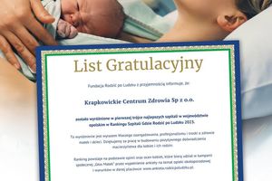List gratulacyjny z okazji narodzin.