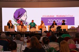 Panel dyskusyjny o zdrowiu kobiet.